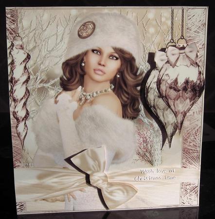 All Wrapped Up Card Topper by Elaine  Harmer