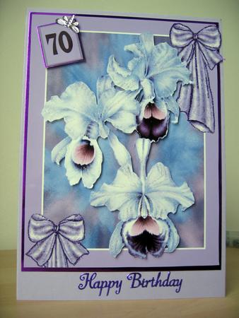 Orchids for a Special Lady 30 to 100 Purple by Elaine  Harmer