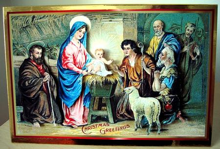 Jesus is Born Christmas Decoupage by Elaine  Harmer