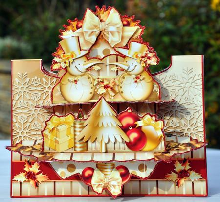 3D Card Kit Twin Table Golden Christmas by Elaine  Harmer