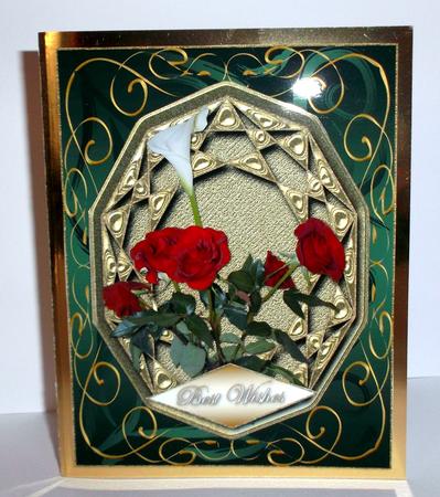 Embossed Frame Blank Card Front 4 by Elaine HIndson