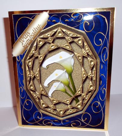 Elegant Callas in Embossed Frame by Elaine HIndson