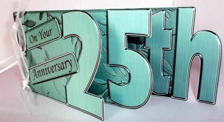 25th Elegant Metallic Book Sheet by Elaine HIndson