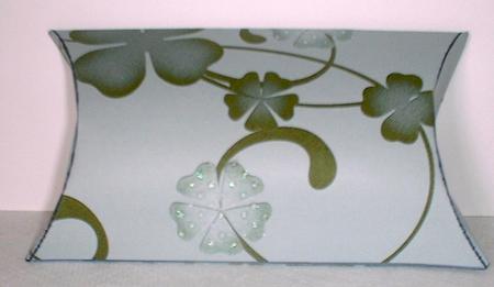 Lucky Clover Pillow Gift Box by Elaine HIndson