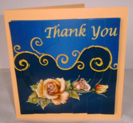 Thanks Floral Circle Stacker by Elaine HIndson