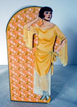 Lemon Delight Lady Shaped Card by Elaine HIndson
