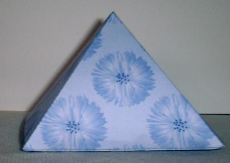 Cornflower in Lilac Pyramid Gift Box by Elaine HIndson