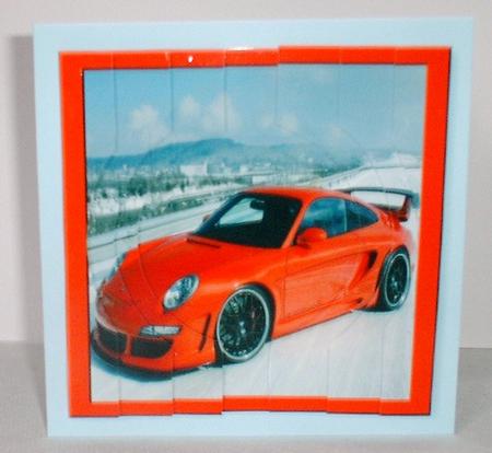 Red Porche Circle Stacker by Elaine HIndson