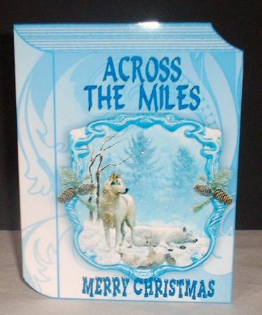 Across the Miles, Wolves in the Snow Folded Book by Elaine HIndson