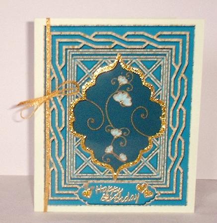 Eastern Touch Blank Card 4 by Elaine HIndson
