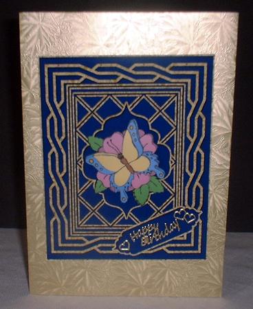 Eastern Touch Blank Card 1 by Elaine HIndson
