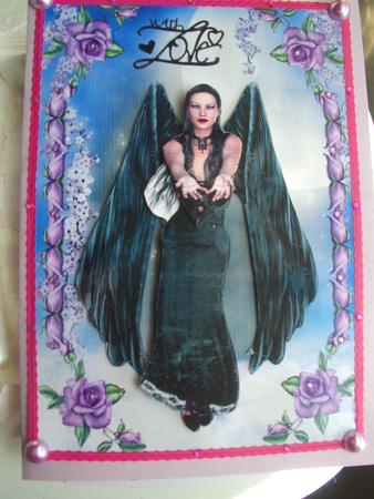 Feather Winged Faery & Heritage Roses by Elaine Muir