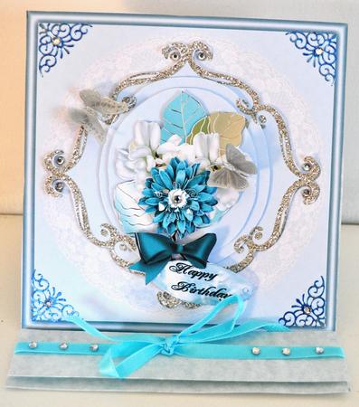 Gold Frame and Lace by Elaine Thompson