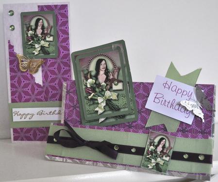 Grace Cameo Green, Toppers Sheet by Elaine Thompson