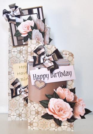 Spring Flowers in a Basket Backing Paper-3 by Elaine Thompson