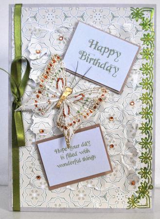 Cream Rose Hearts Bouquet, Backing Paper-2 by Elaine Thompson