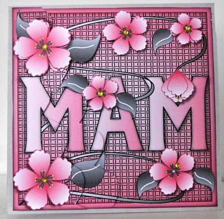 Mam with Oriental Flowers Topper by Elaine Thompson