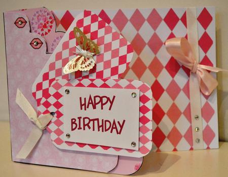 Pretty in Pinks Harlequin Larger Design by Elaine Thompson