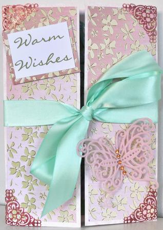 Gold Metallic Flowers Matching Backing Paper by Elaine Thompson