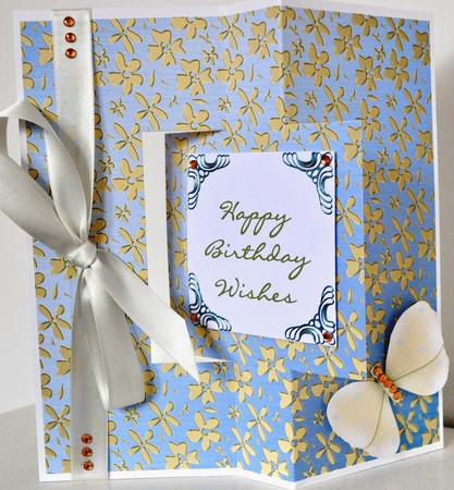 Gold Metallic Flowers Matching Backing Paper by Elaine Thompson