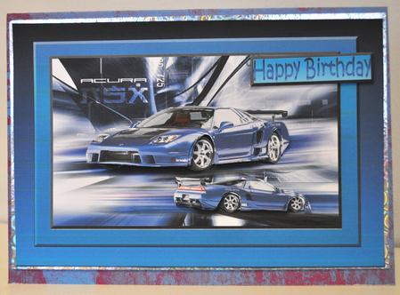 Acura Asx Decoupage on Abstract Background by Elaine Thompson
