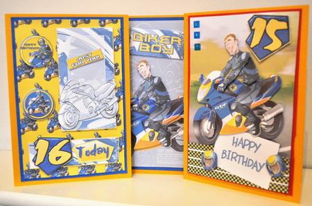 Biker Dude Blue Kit. by Elaine Thompson