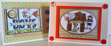 Boys Will Be Boys Card Front for Various Occasions by Elaine Thompson