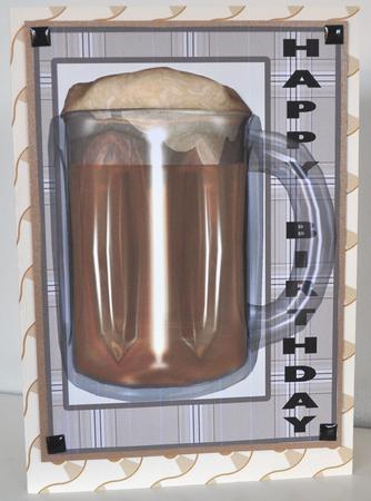 A Glass of Beer Toppers by Elaine Thompson