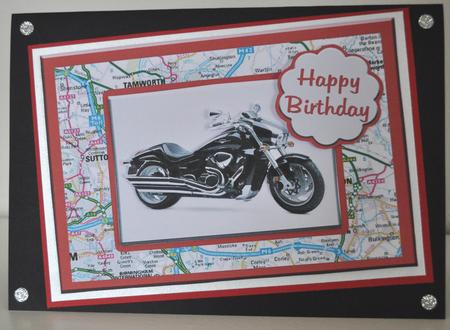 Suzuki Motorcycle Quick Card with Extra Layers by Elaine Thompson