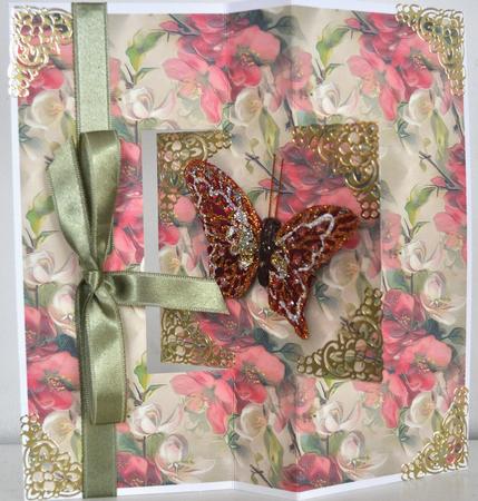 Vintage Floral Spray Backing Paper by Elaine Thompson