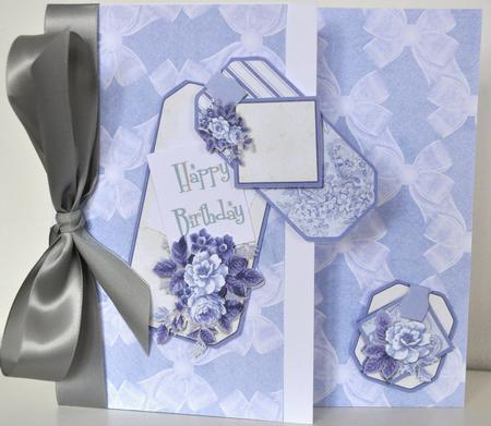 Soft Mauve Roses Backing Paper Two by Elaine Thompson