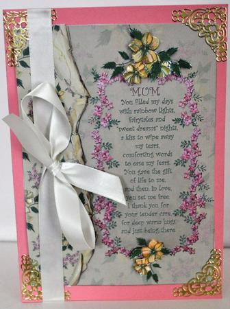 Flora Yellow with Mothers Day Verse by Elaine Thompson