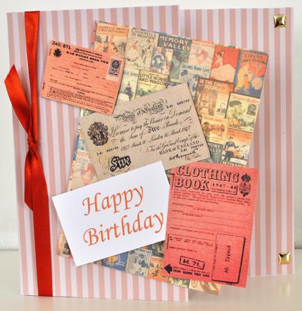 Candy Stripes Background - Apricot Double-up - Landscape by Elaine Thompson