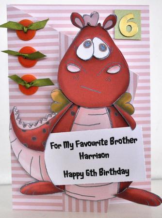 Dragon Flip-up Card by Elaine Thompson