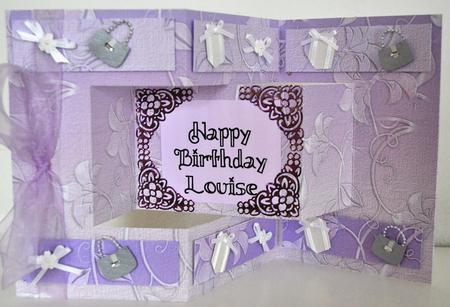Delicate Embossed Silk Floral Paper - Raspberry and Mauve by Elaine Thompson