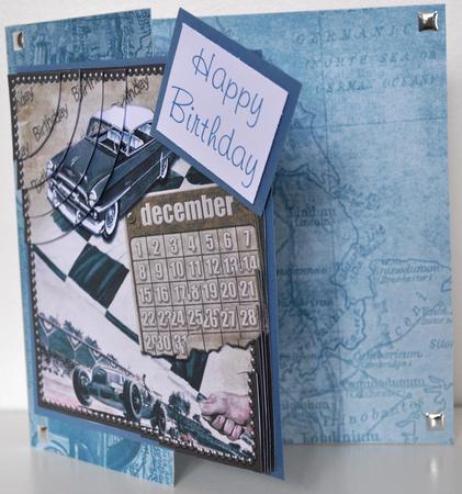 Car Map Roadtrip Smokey Peacock A4 Backing Paper by Elaine Thompson