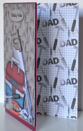 Dad's Toolbox Backing Paper by Elaine Thompson
