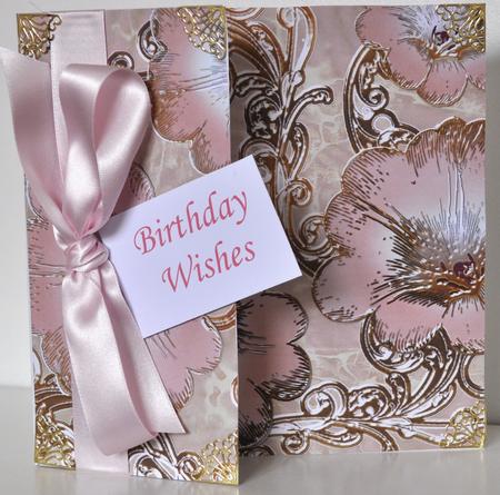 Beautiful Lady 1 Floral A4 Backing Paper by Elaine Thompson