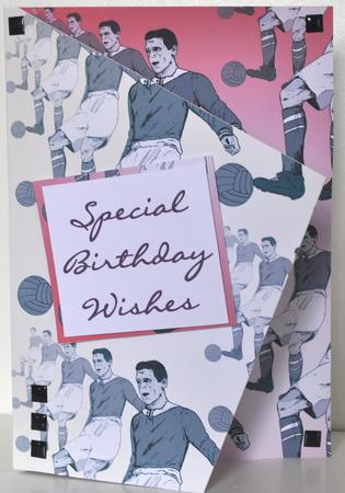 Retro Footballer - Backing Paper (cream) by Elaine Thompson