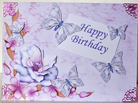 Flower Corner Backing Paper 1 by Elaine Thompson