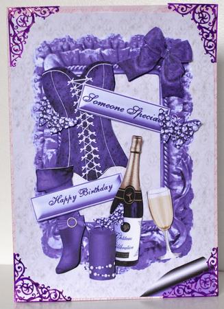 I Love to Party with Purple, Champagne by Elaine Thompson