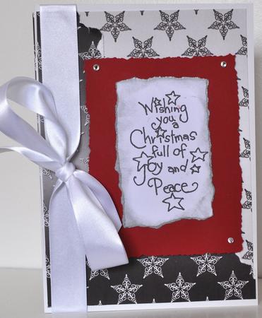 Christmas Flourish Stars in Black and White Backgrounds by Elaine Thompson