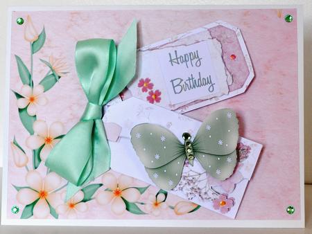 Flower Corner Backing Paper 4 by Elaine Thompson