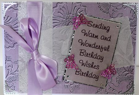 Dusky Pink Floral Embossed A4 Backing Paper by Elaine Thompson