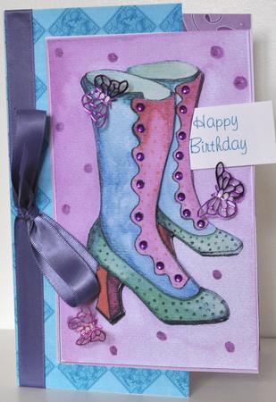 Teal Daisy Check A4 Backing Paper by Elaine Thompson