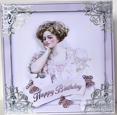 Pensive Gentlewoman 8x8 Card Kit by Elaine Thompson