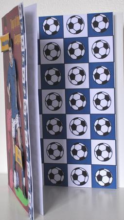 Footballs (blue & White) by Elaine Thompson