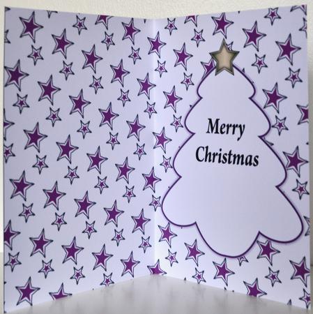 Christmas Tree Insert (purple) by Elaine Thompson