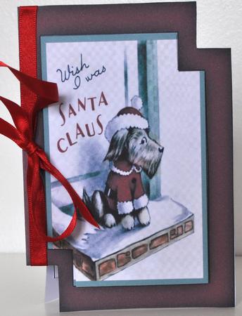 2 to a Page Santa Doggie by Elaine Thompson