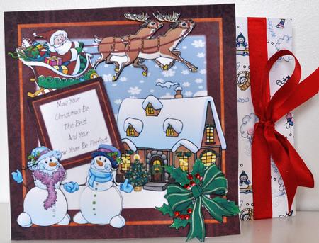 Santa Delivers by Elaine Thompson